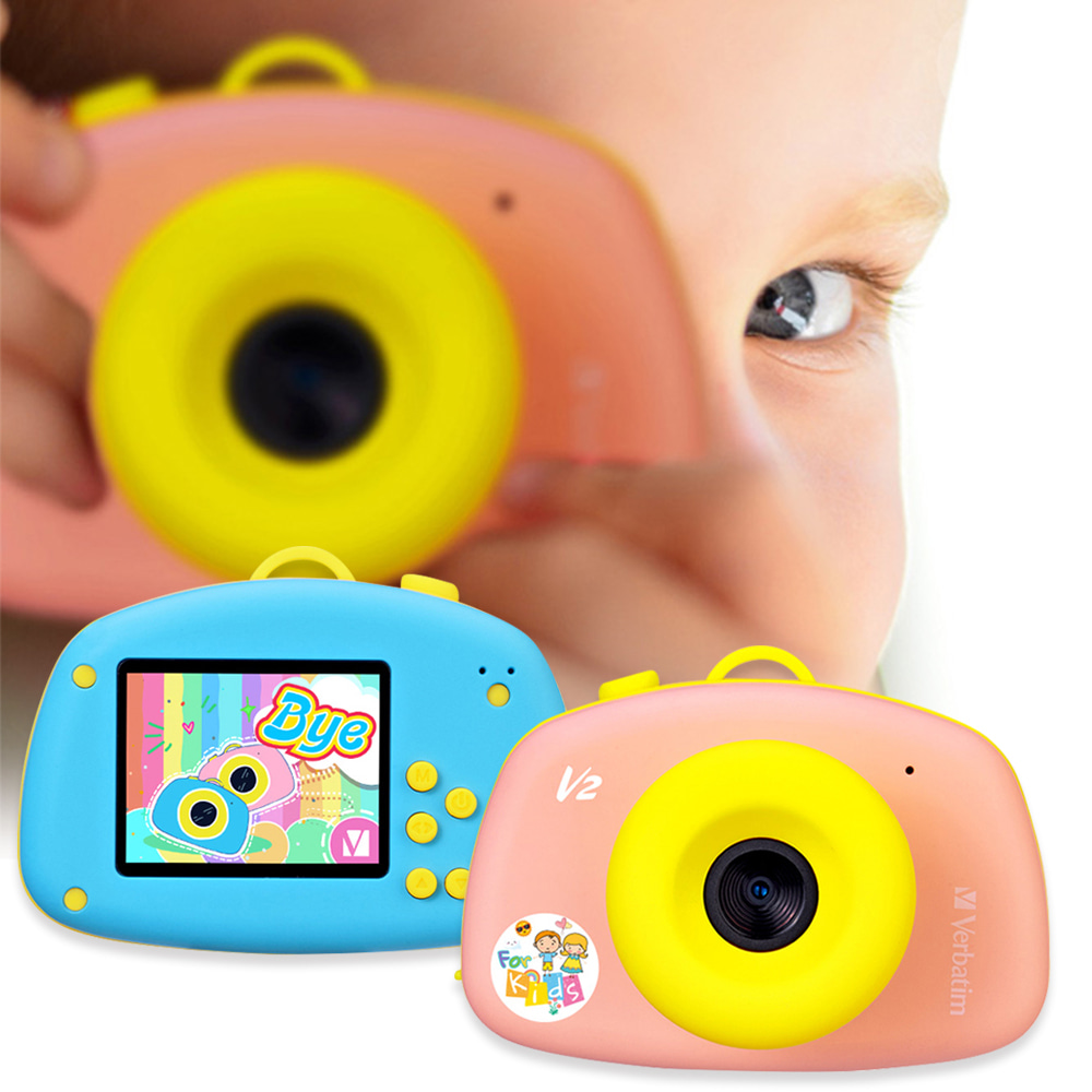 버바팀 V2 어린이용 디지털 카메라 키즈카메라 블루/핑크