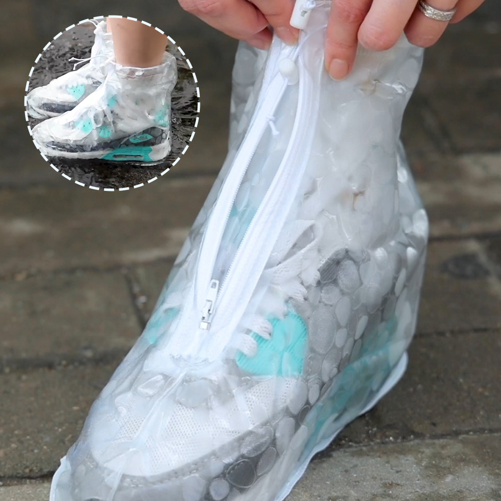 [방수덧신] 철벽방수화 신발방수커버 3켤레 비올때신발 비닐장화